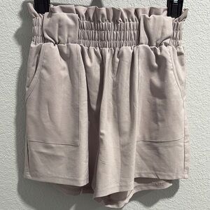 Grace Karin women’s elastic waist paper bag Shorts